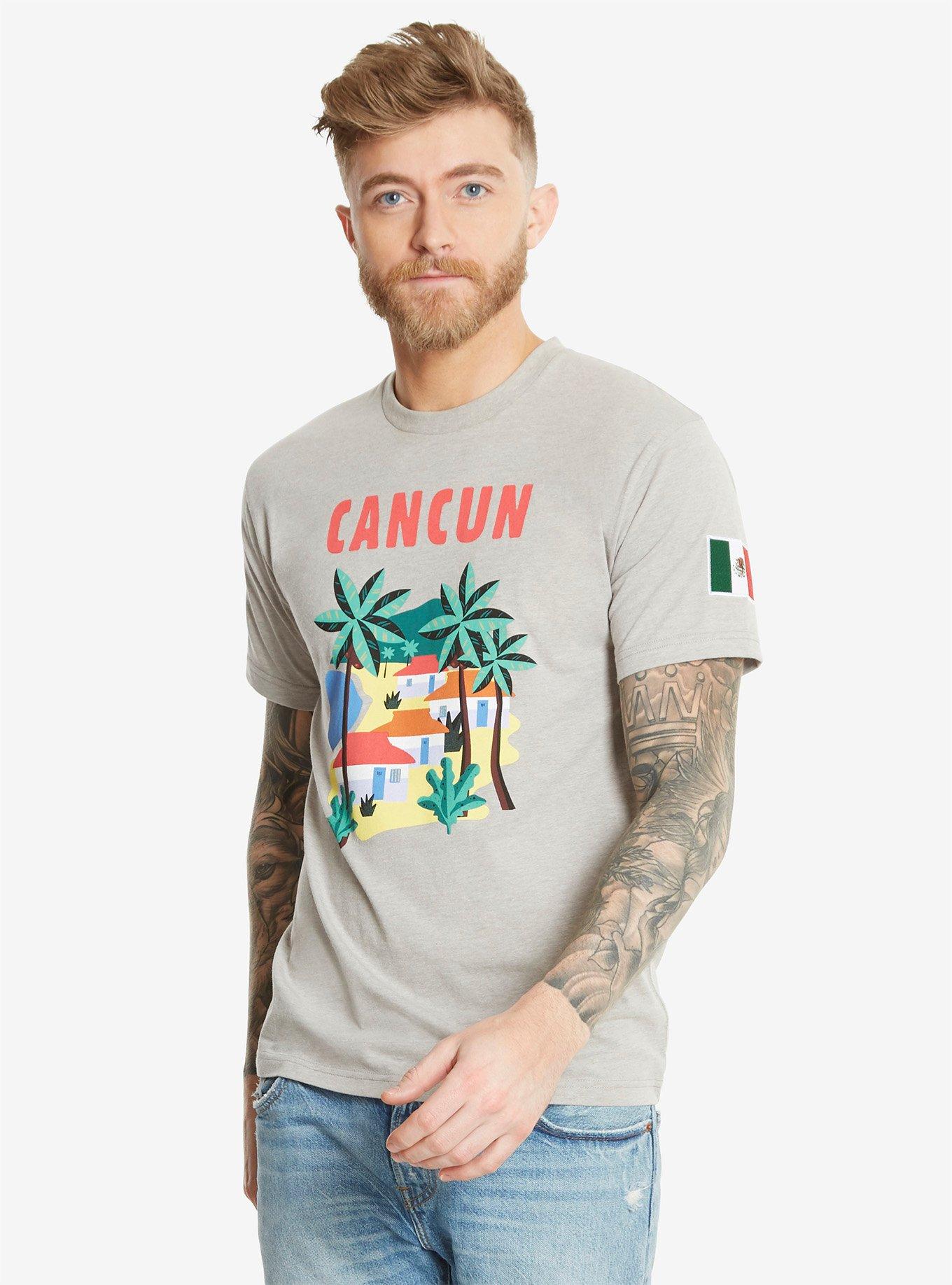 Cancun Vacation T-Shirt, HEATHER GREY, hi-res