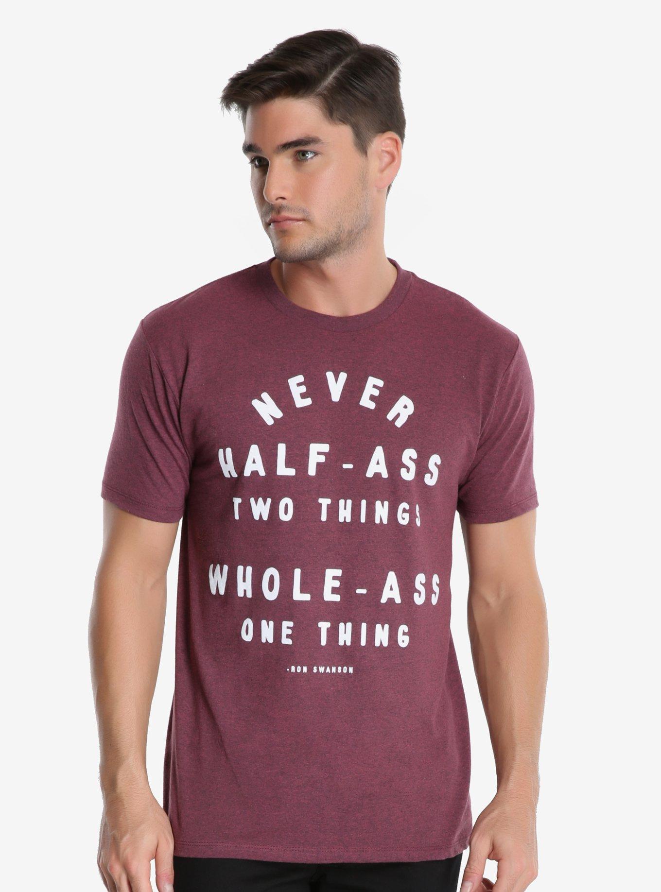 Parks And Recreation Ron Swanson Advice T-Shirt, RED, hi-res