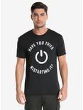 Have You Tried Restarting It T-Shirt, BLACK, hi-res