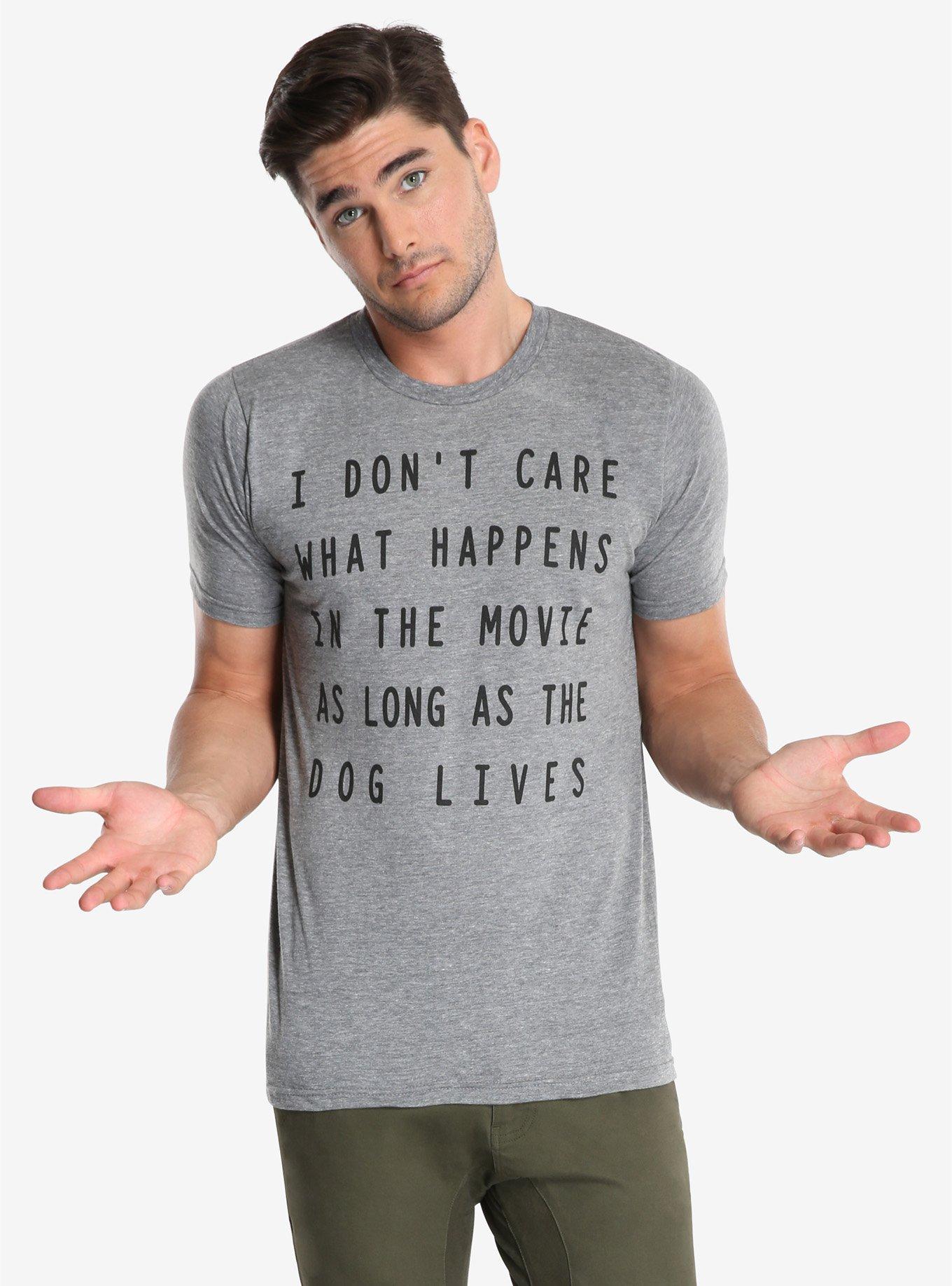 I Heart Dogs What Happens In The Movie T-Shirt, HEATHER GREY, hi-res