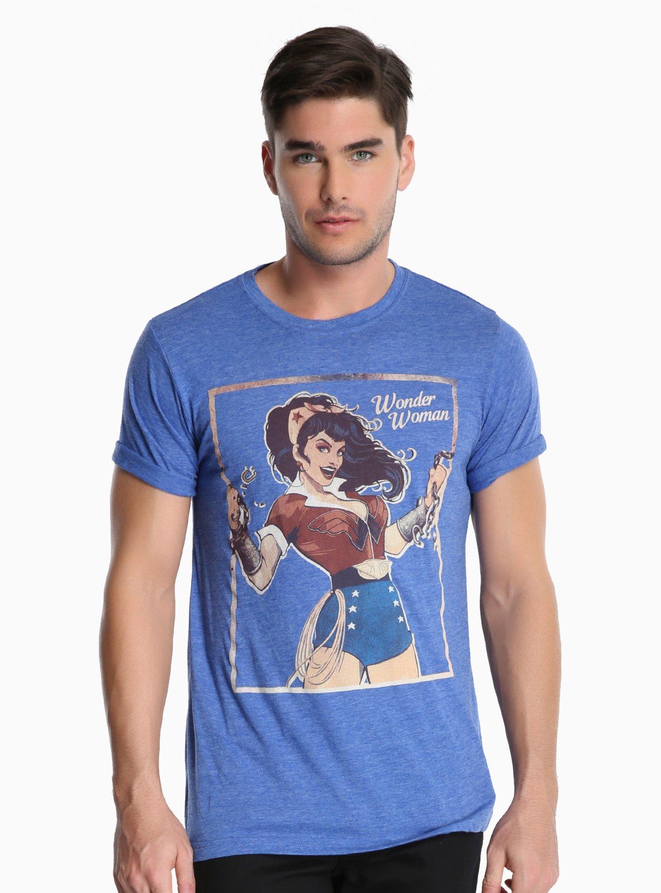 DC Comics Wonder Woman Bombshells T-Shirt, NAVY, hi-res