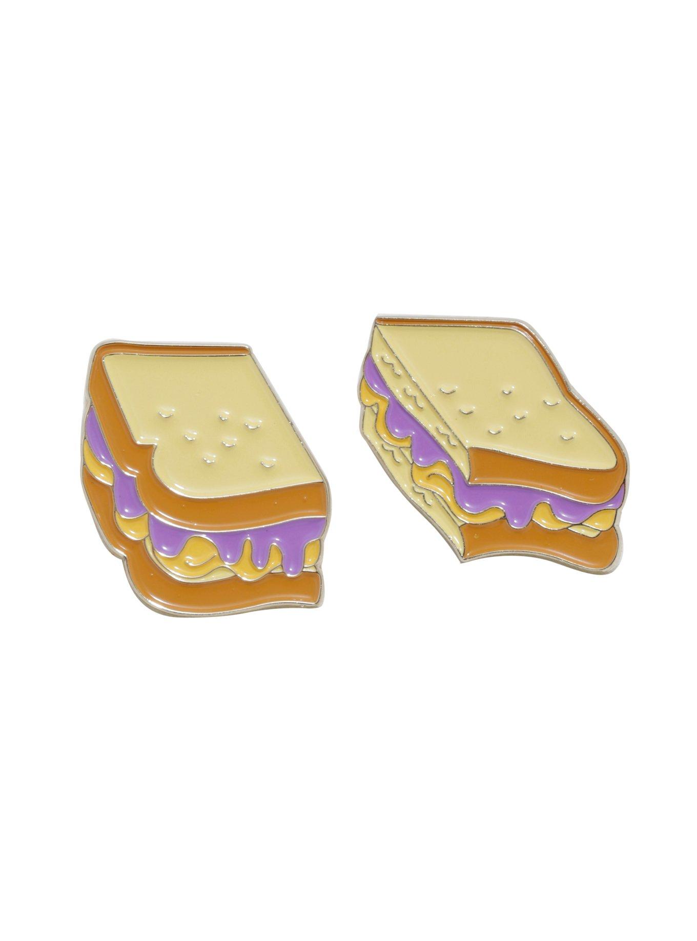 Peanut Butter & Jelly Enamel Pin Set Hot Topic