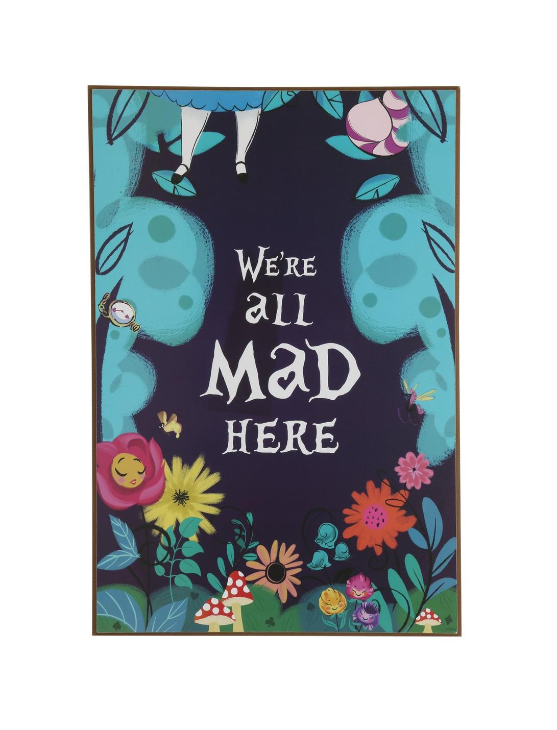 Disney Alice In Wonderland We're All Mad Here Wall Art, , hi-res