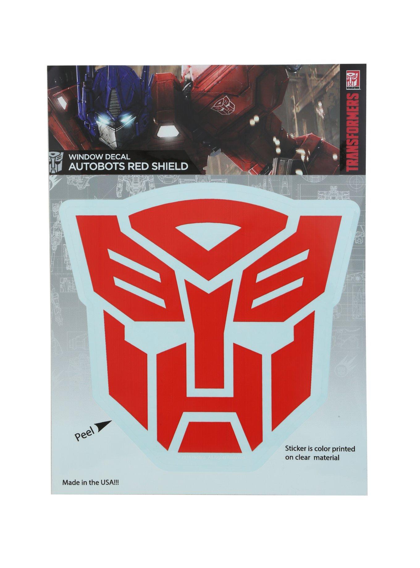 Transformers Autobots Red Shield Auto Decal, , hi-res