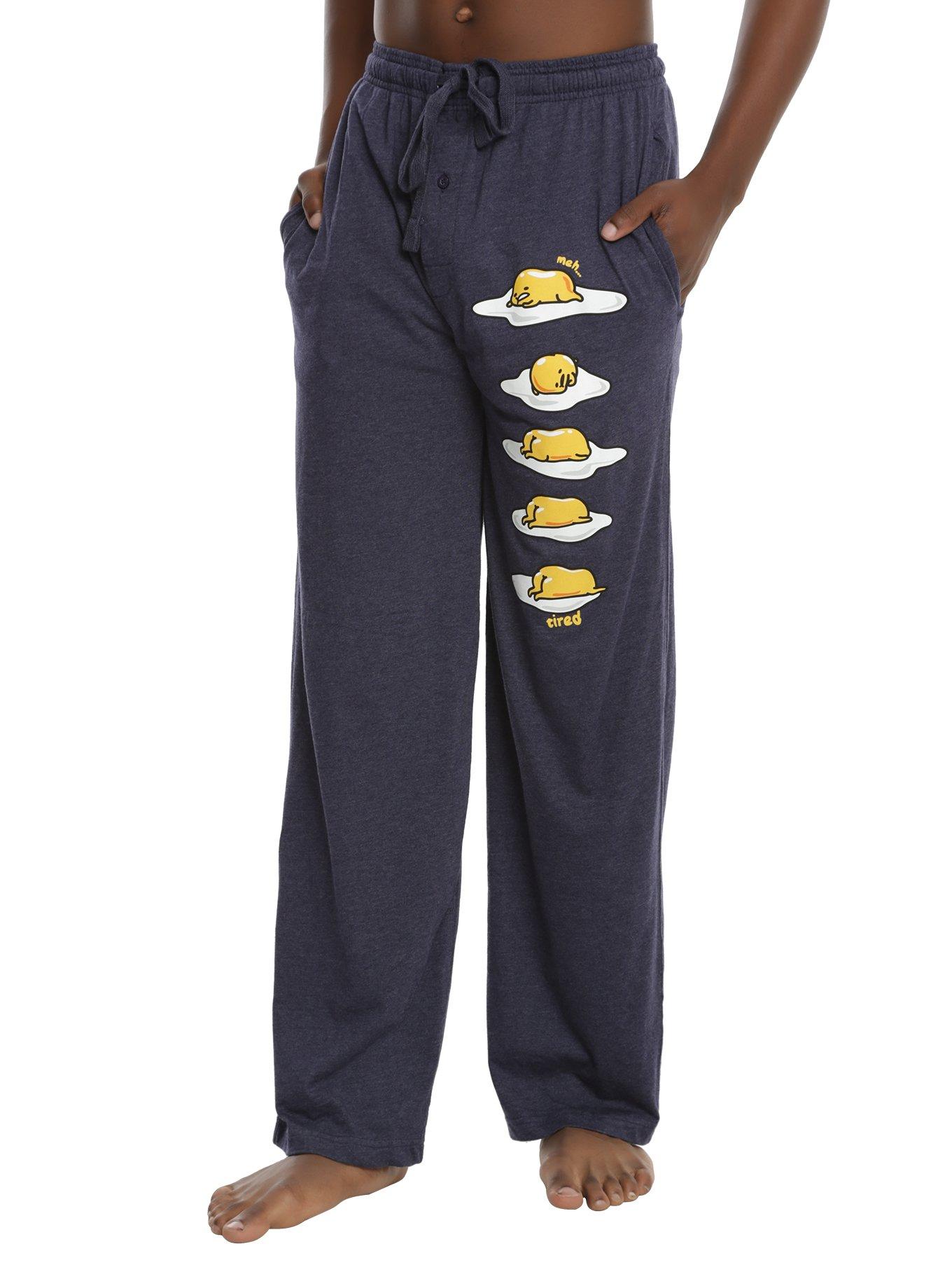 Gudetama Meh Tired Guys Pajama Pants, BLUE, hi-res