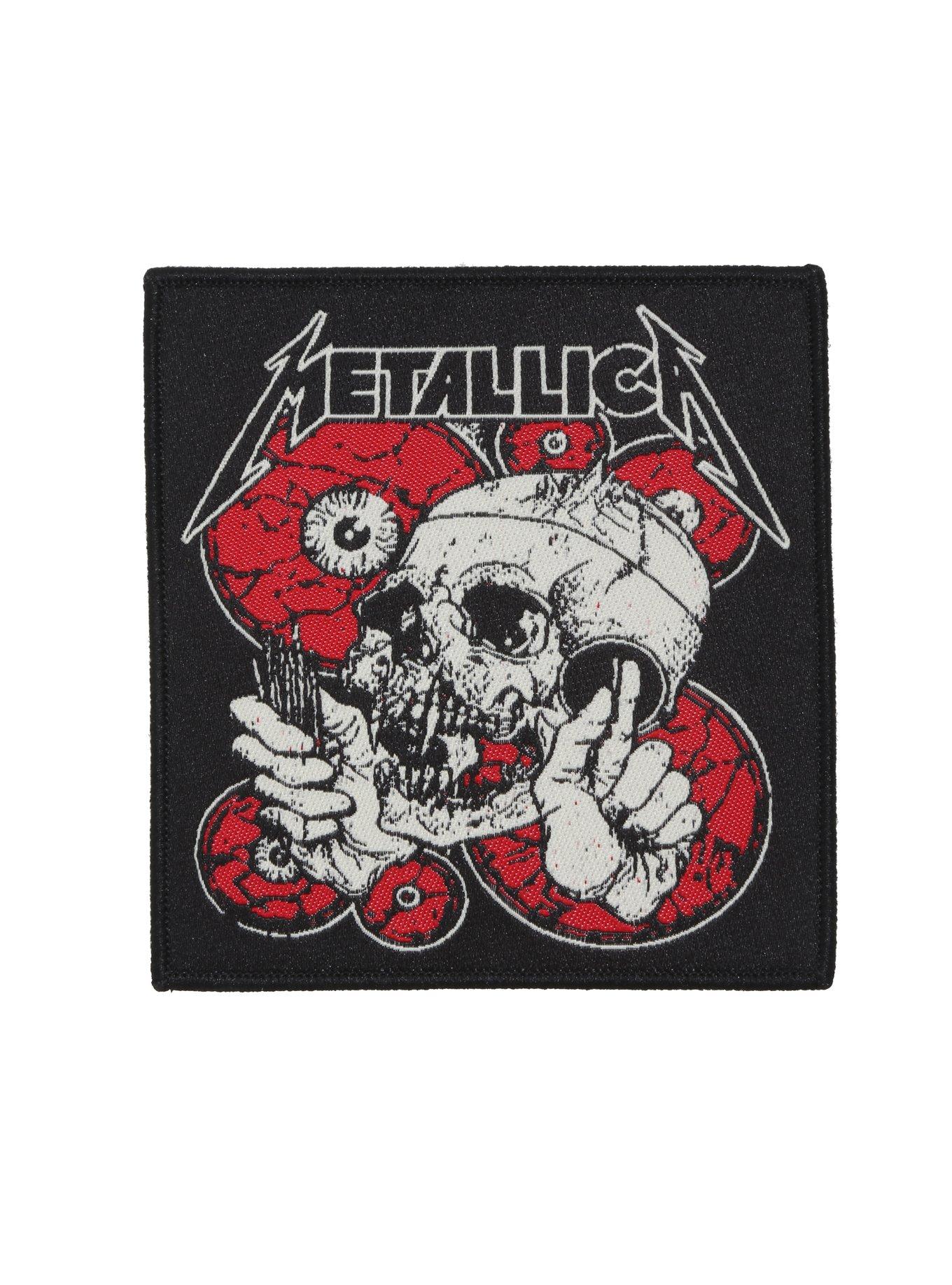 Metallica Logo Skull Iron-On Patch, , hi-res