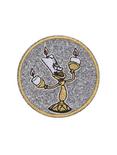 Disney Beauty And The Beast Lumiere Glitter Sticker Patch, , hi-res