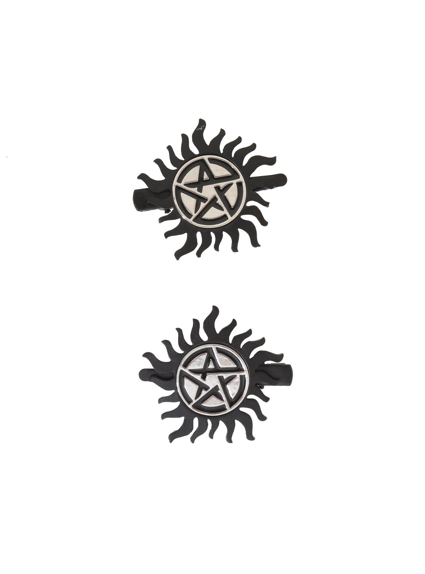 Supernatural Anti-Possession Symbol Hair Clips, , hi-res