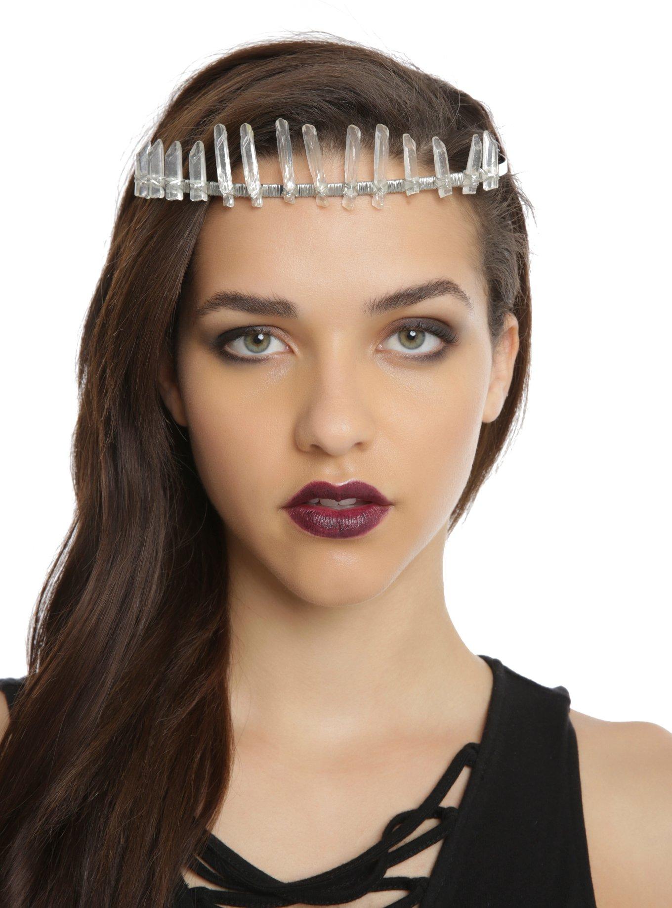 Clear Crystal Tiara Headband, , hi-res