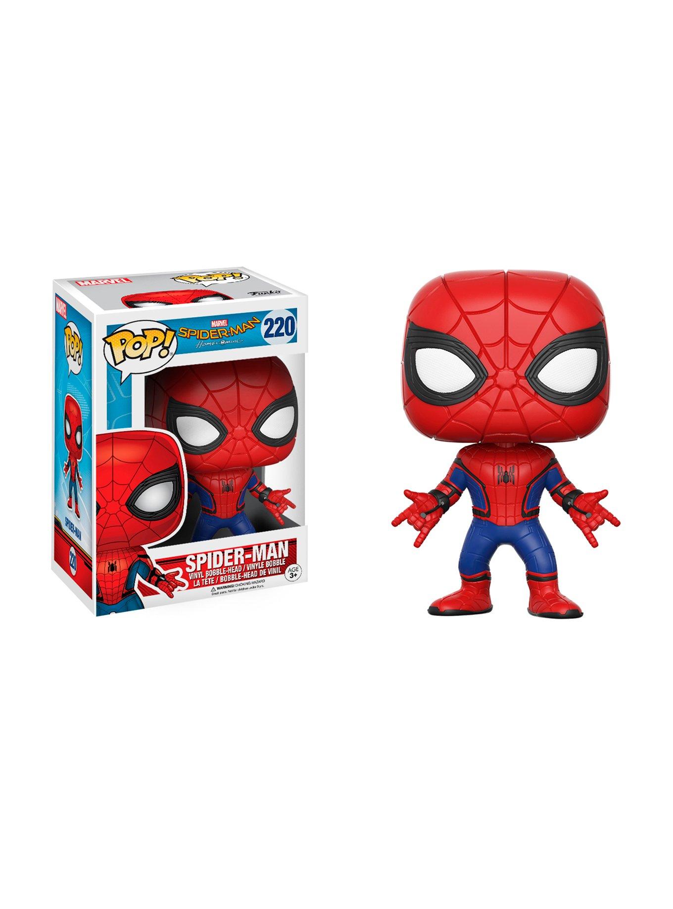 Funko Marvel Spider-Man: Homecoming Pop! Spider-Man Vinyl Bobble-Head ...