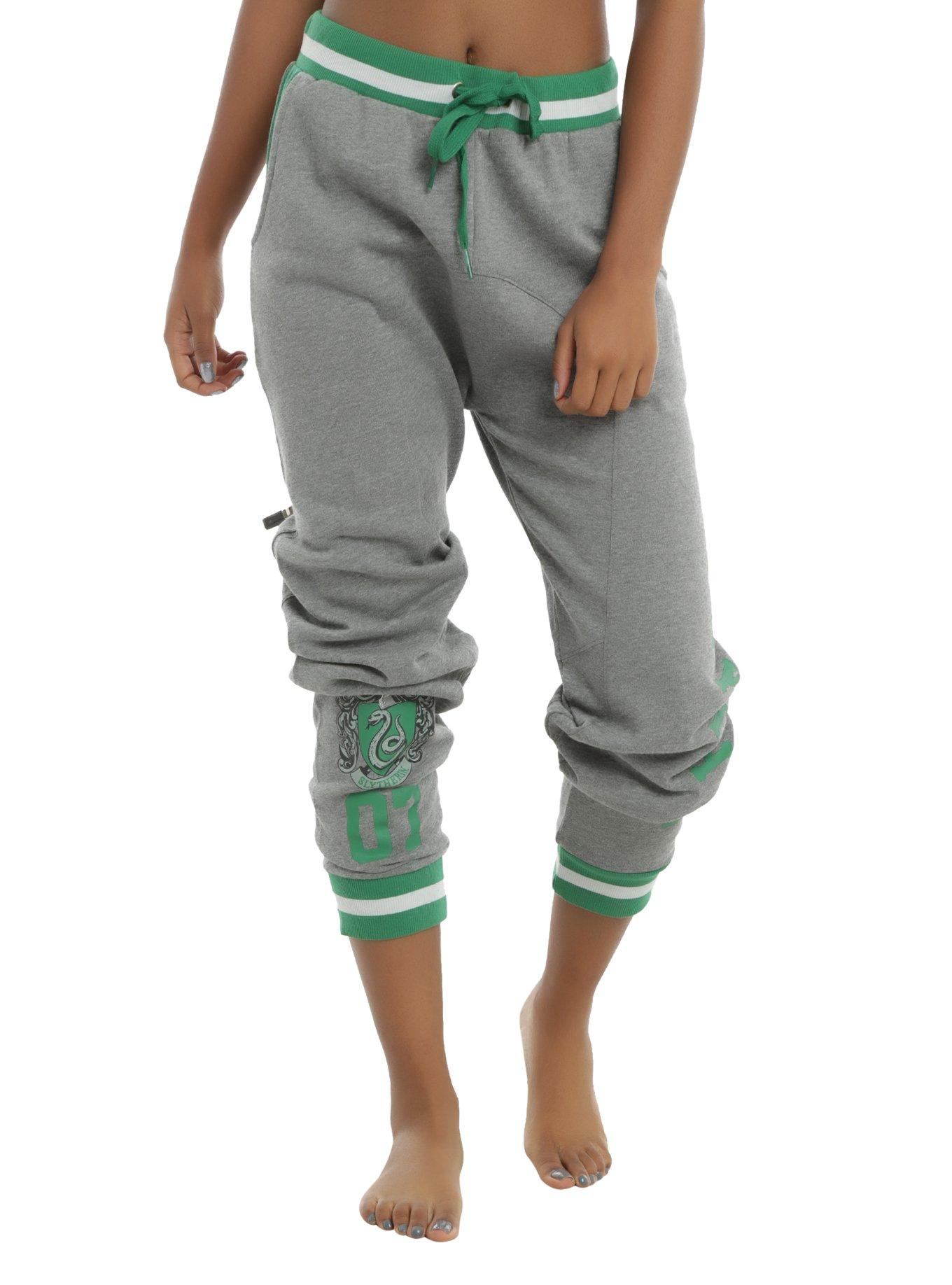 Harry Potter Slytherin Girls Jogger Pants, GREY, hi-res