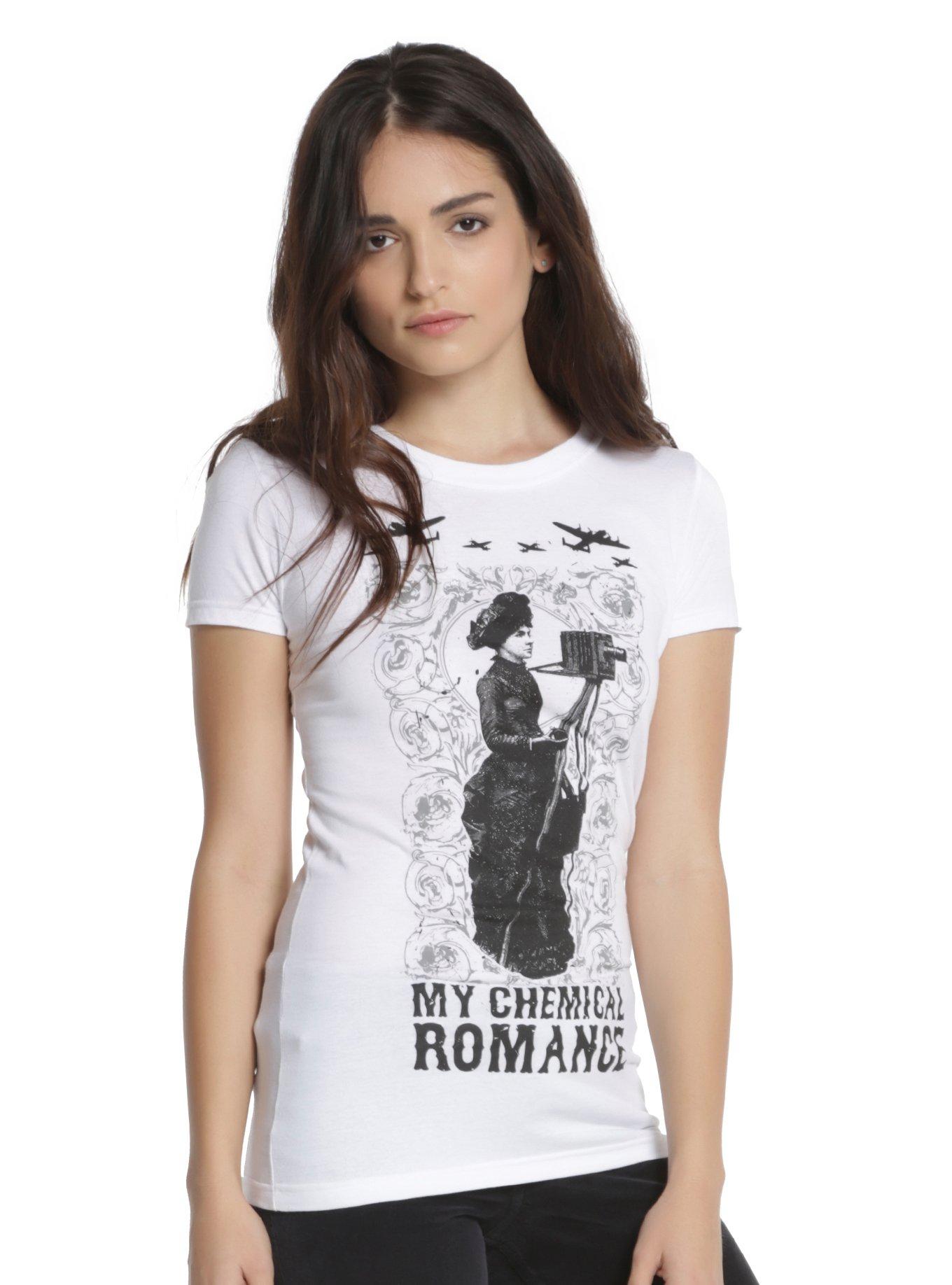 My Chemical Romance Victorian Lady Girls T-Shirt, WHITE, hi-res