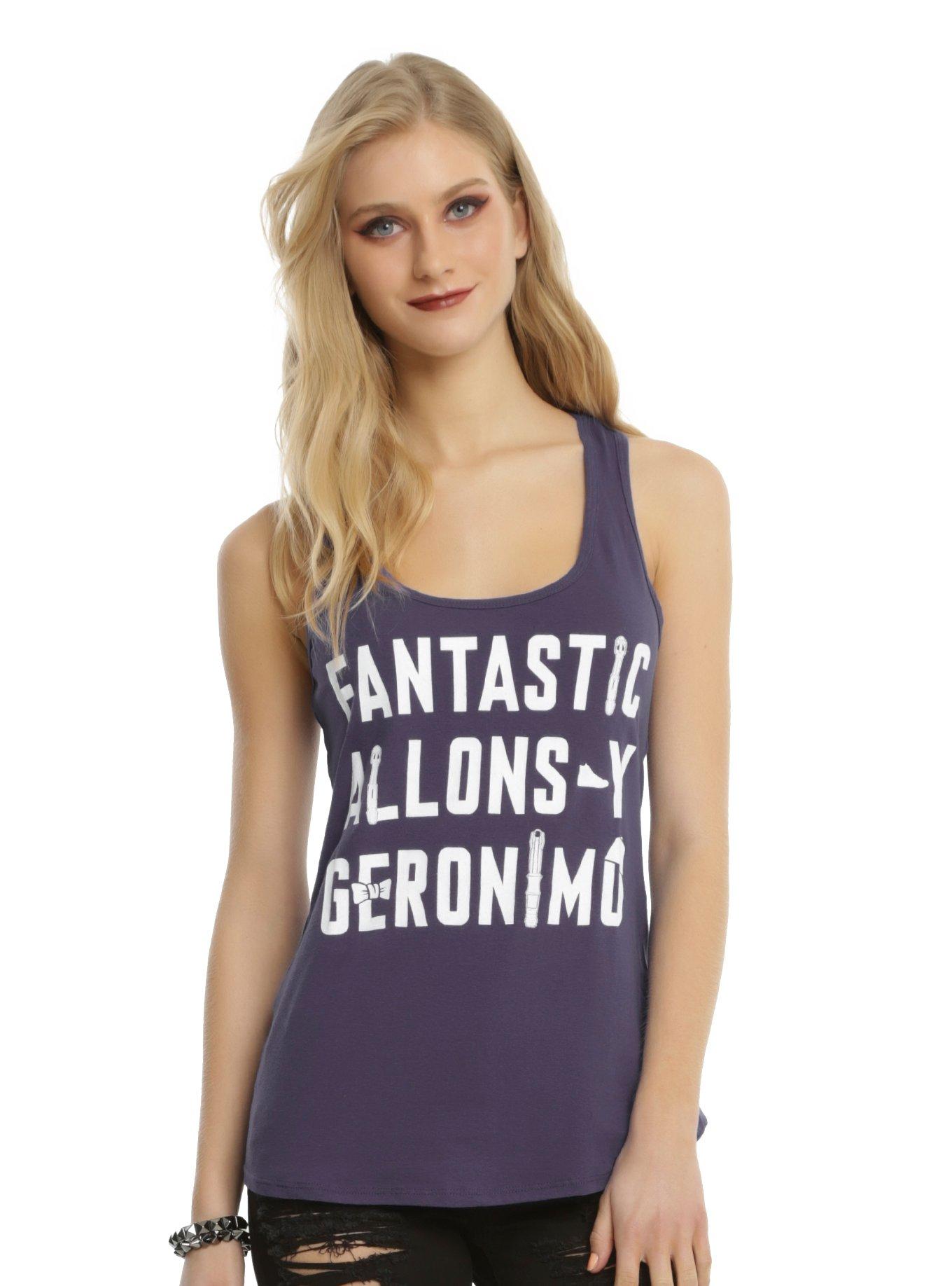 Doctor Who Geronimo Girls Tank Top, NAVY, hi-res