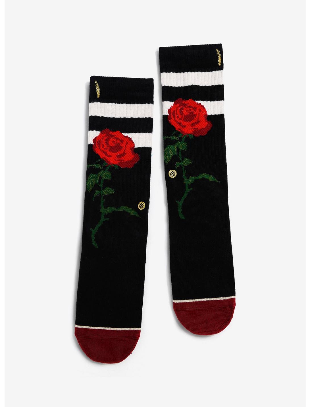 Stance Disney Beauty And The Beast Rose Womens Socks, , hi-res