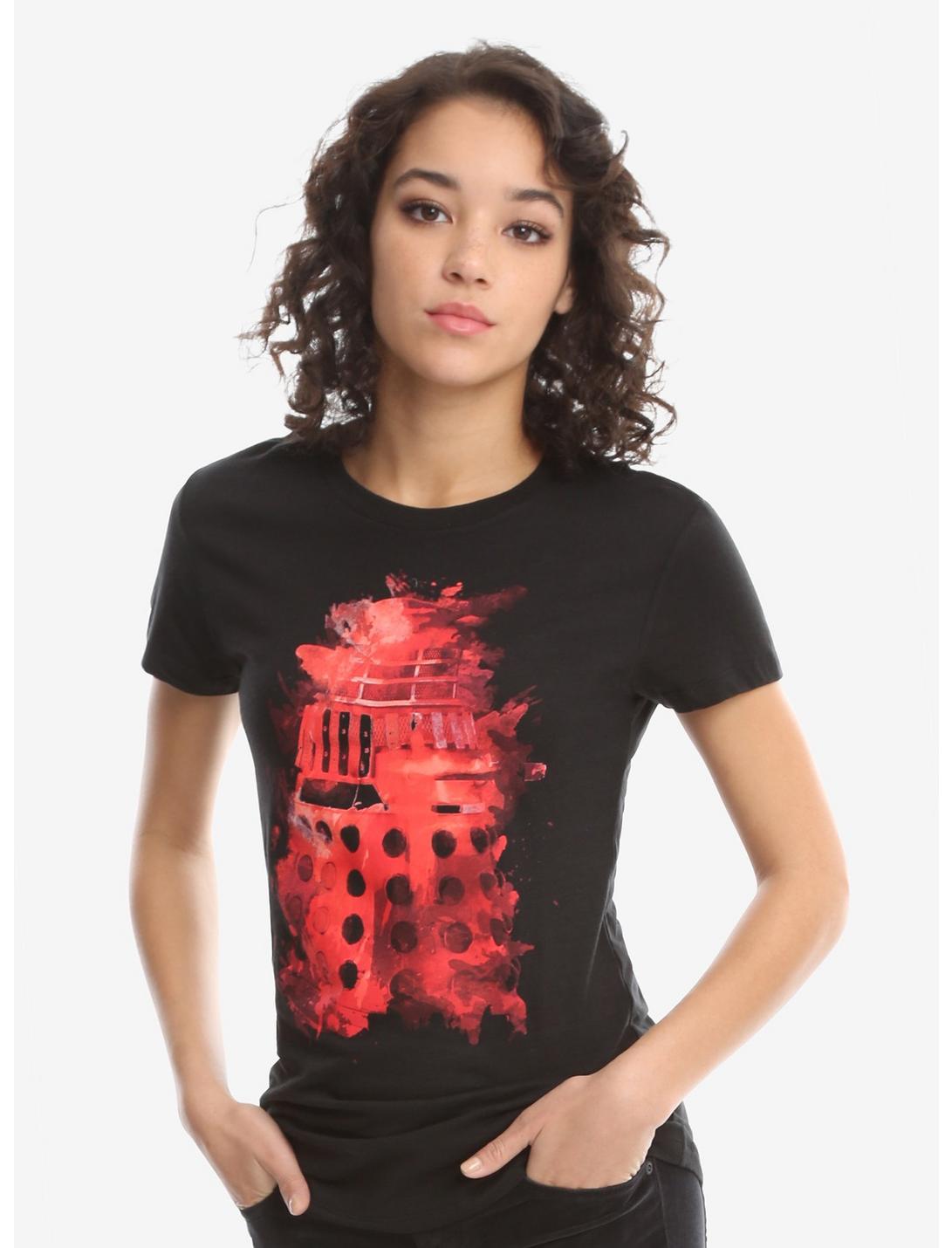 Doctor Who Dalek Ink Splatter T-Shirt, BLACK, hi-res
