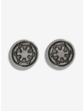 Plus Size Star Wars Imperial Logo Stud Earrings, , hi-res