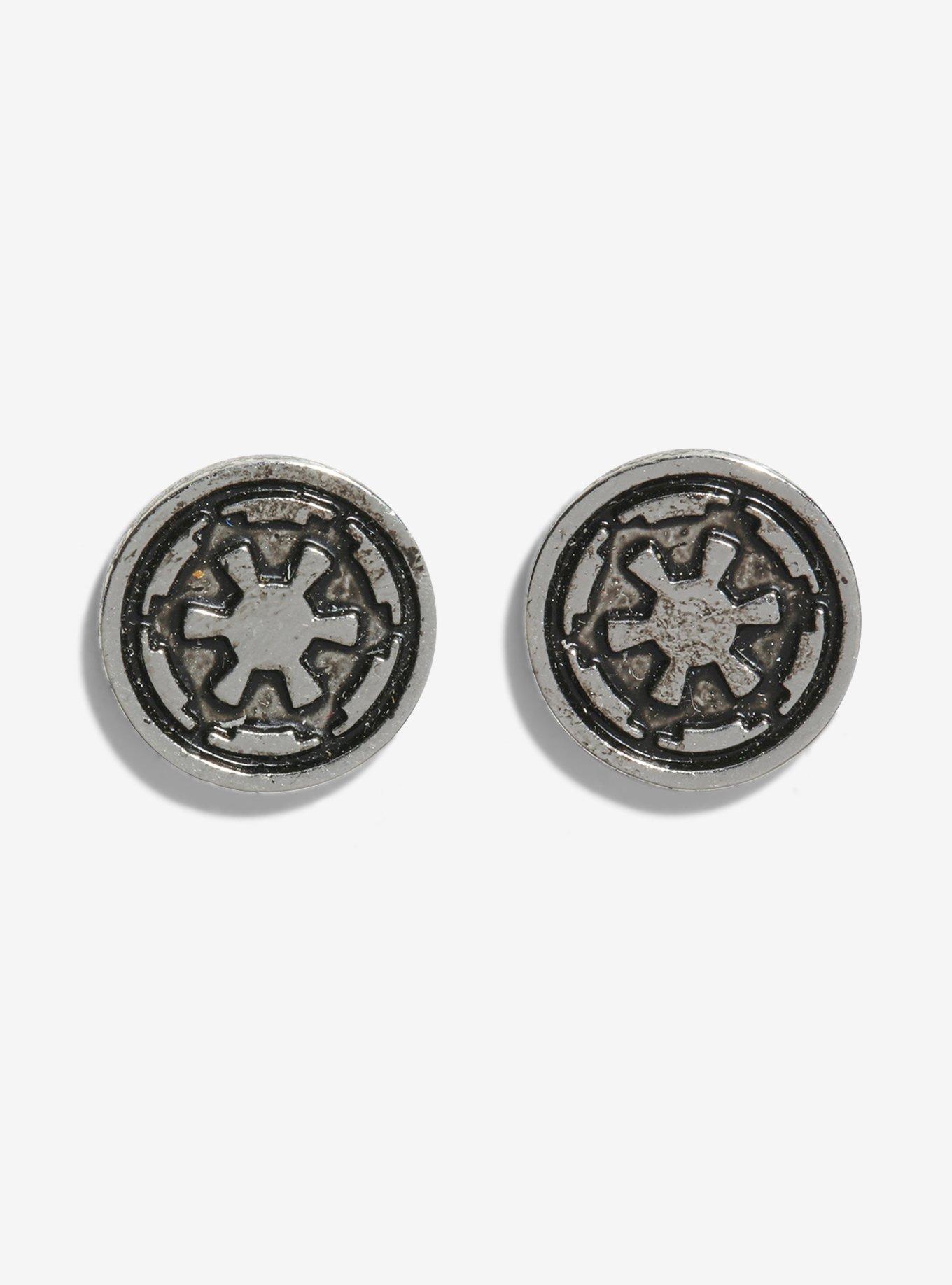 Star Wars Imperial Logo Stud Earrings, , hi-res
