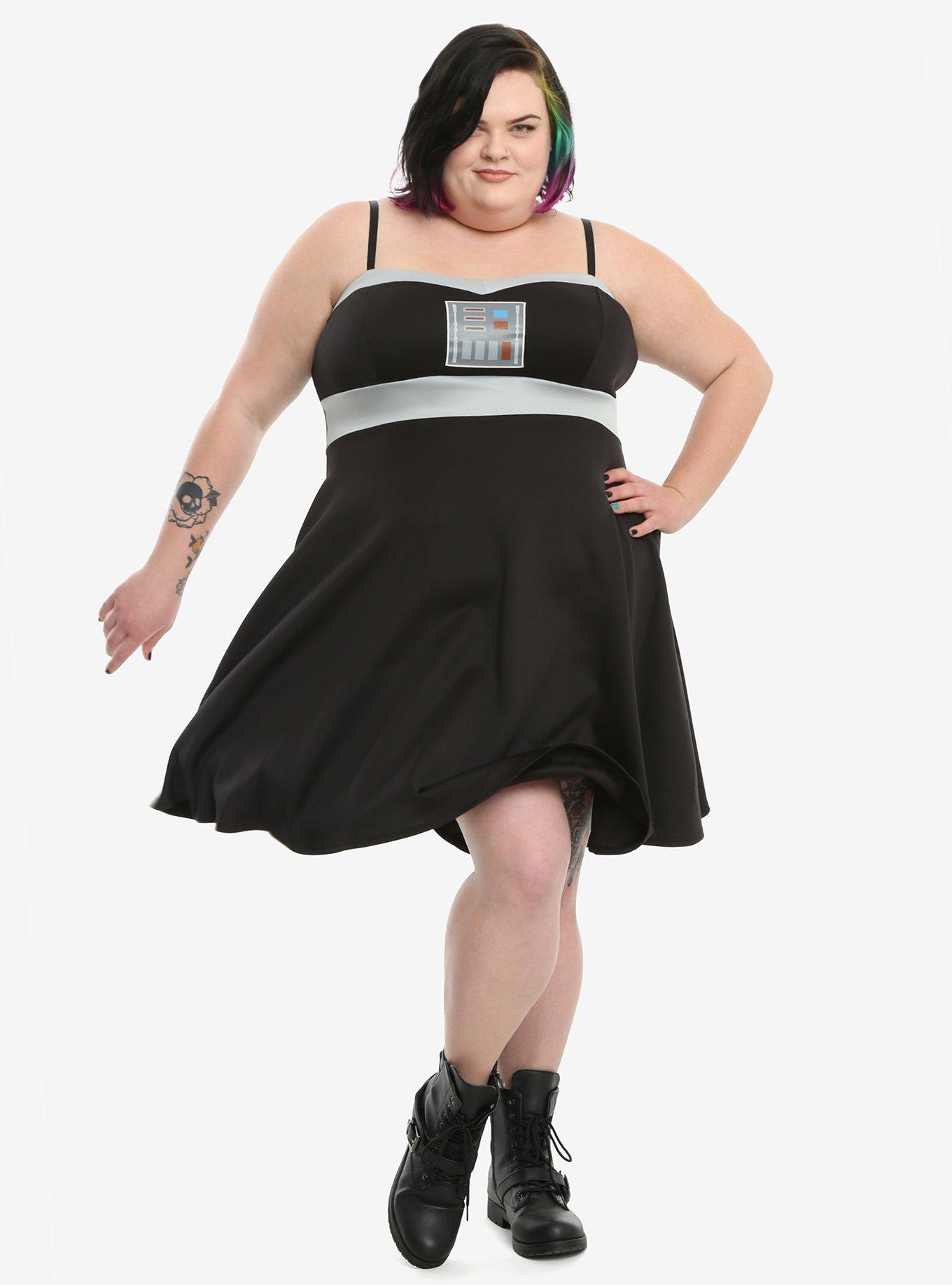 Star Wars Darth Vader Costume Dress Plus Size, BLACK, hi-res