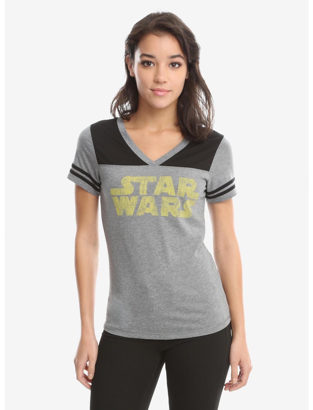 Star Wars 77 Logo Athletic T-Shirt, HEATHER GREY, hi-res