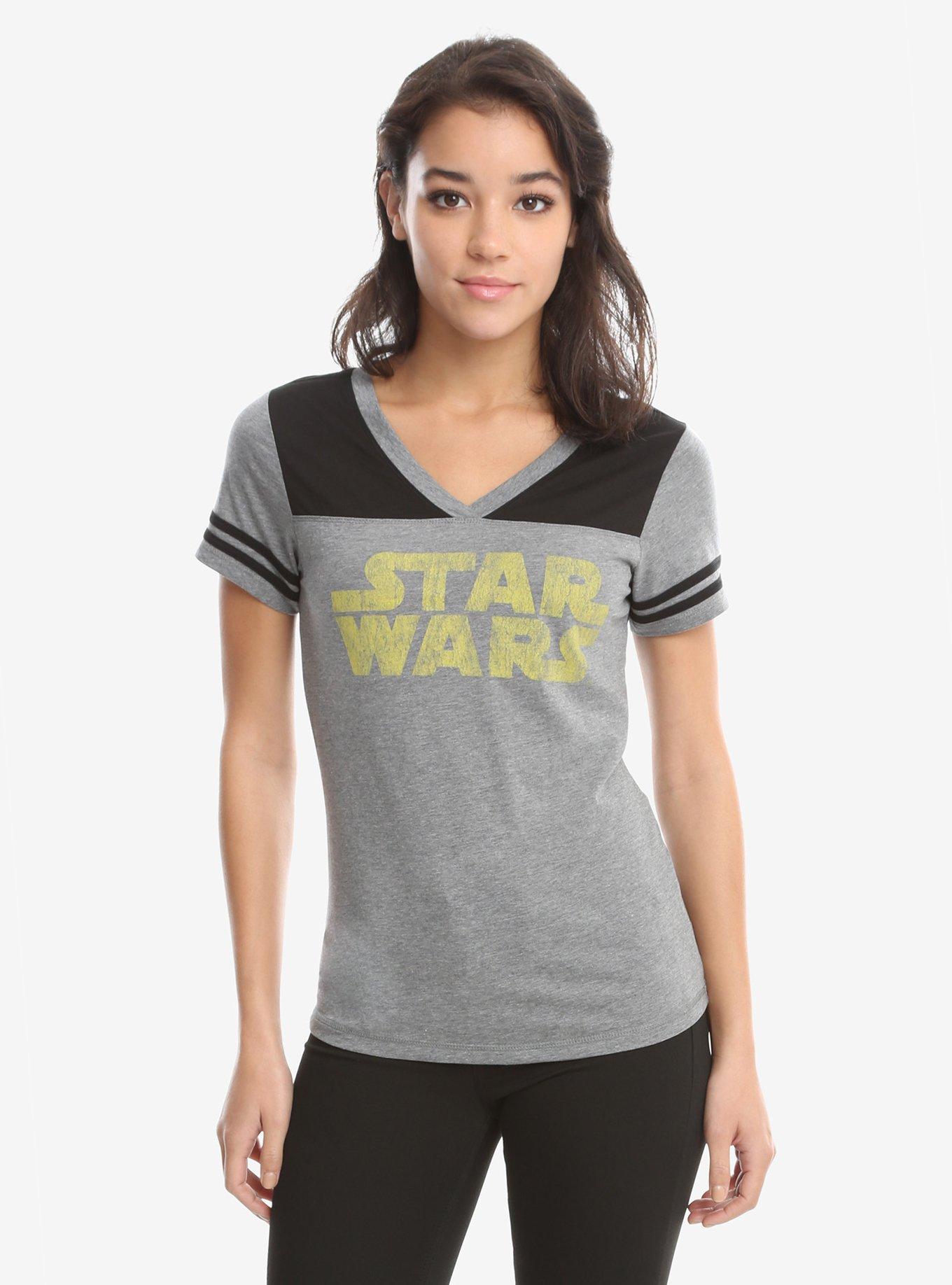 Star Wars 77 Logo Athletic T-Shirt, HEATHER GREY, hi-res