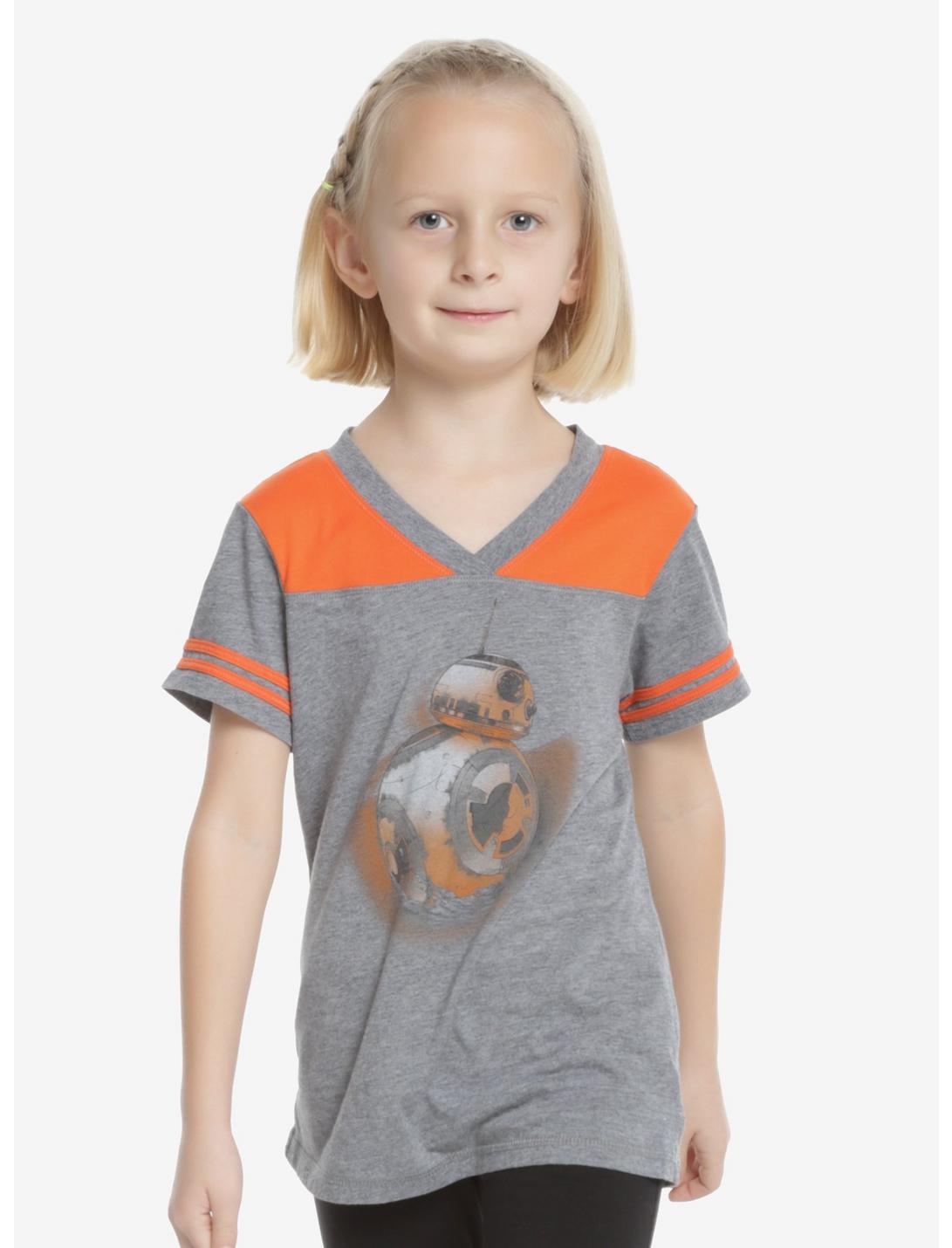 Star Wars: The Force Awakens BB-8 Youth Varsity T-Shirt, WHITE, hi-res