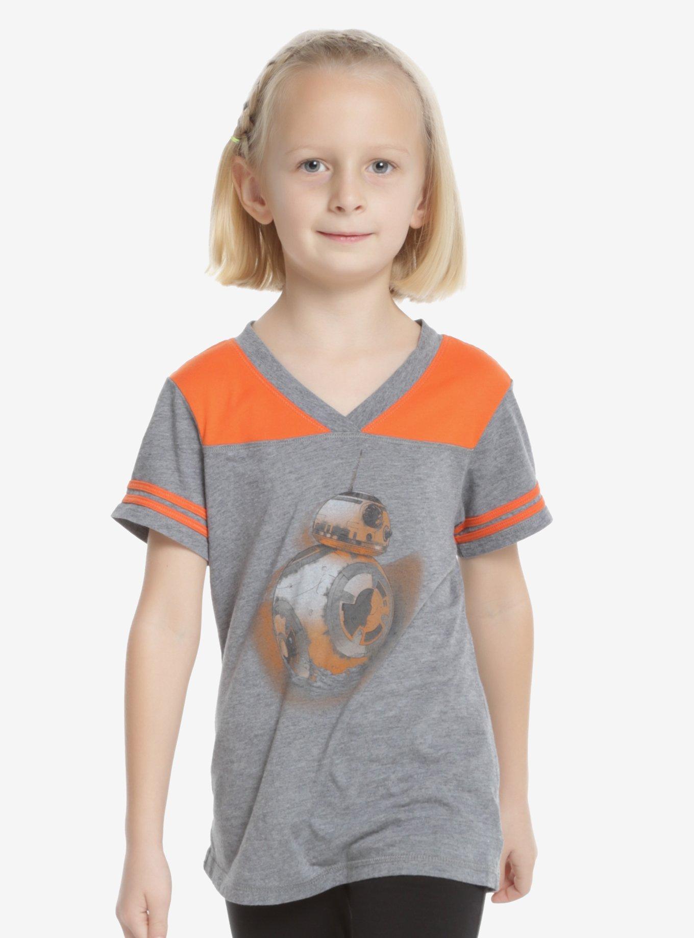 Star Wars: The Force Awakens BB-8 Youth Varsity T-Shirt, WHITE, hi-res