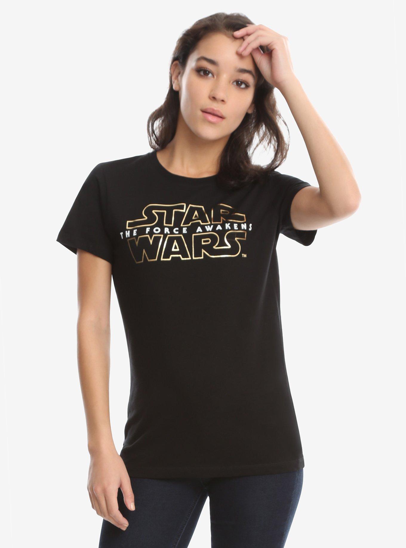 Star Wars: The Force Awakens Logo T-Shirt, BLACK, hi-res