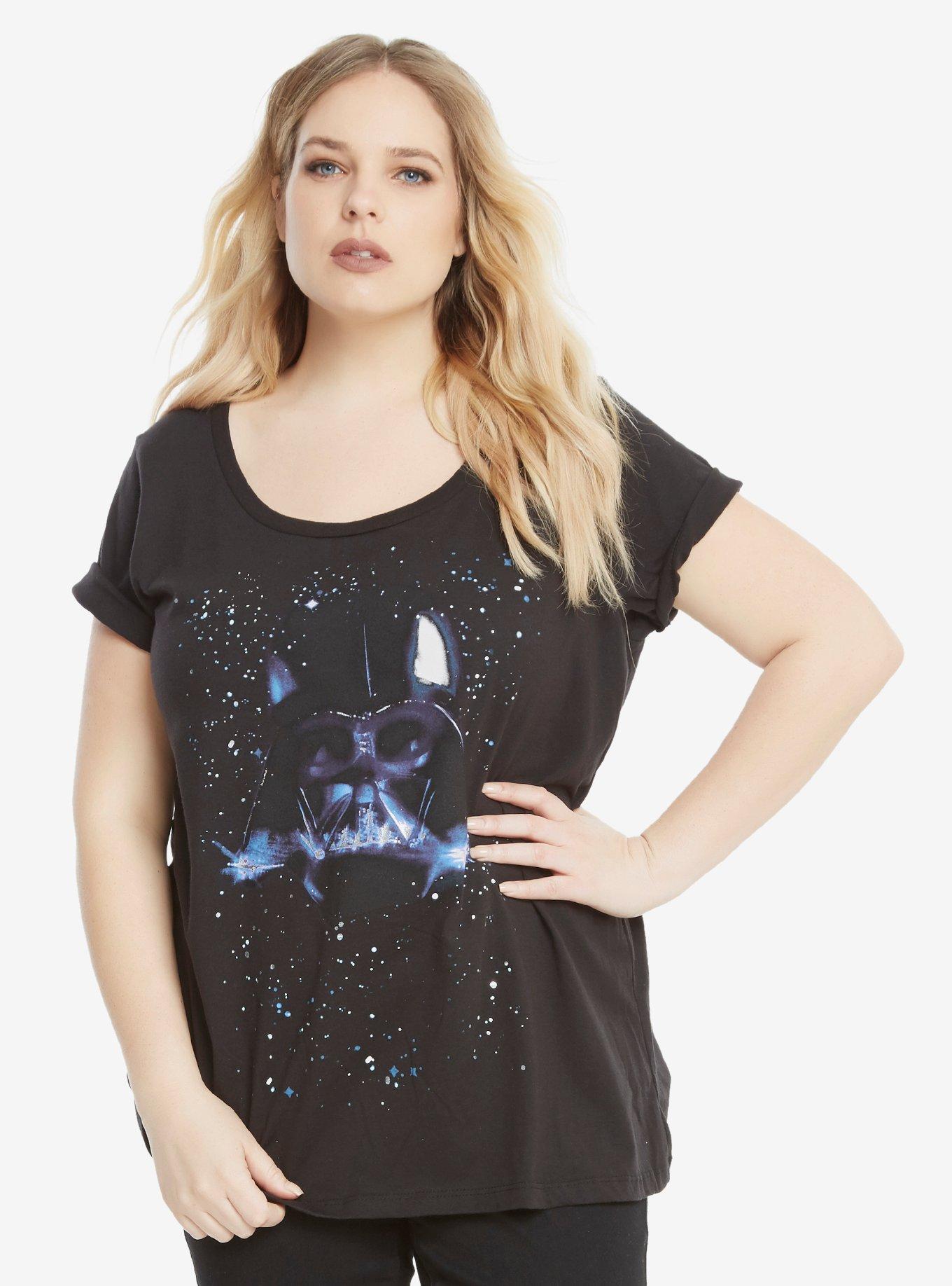 Star Wars Darth Vader Starry T-Shirt Plus Size, BLACK, hi-res