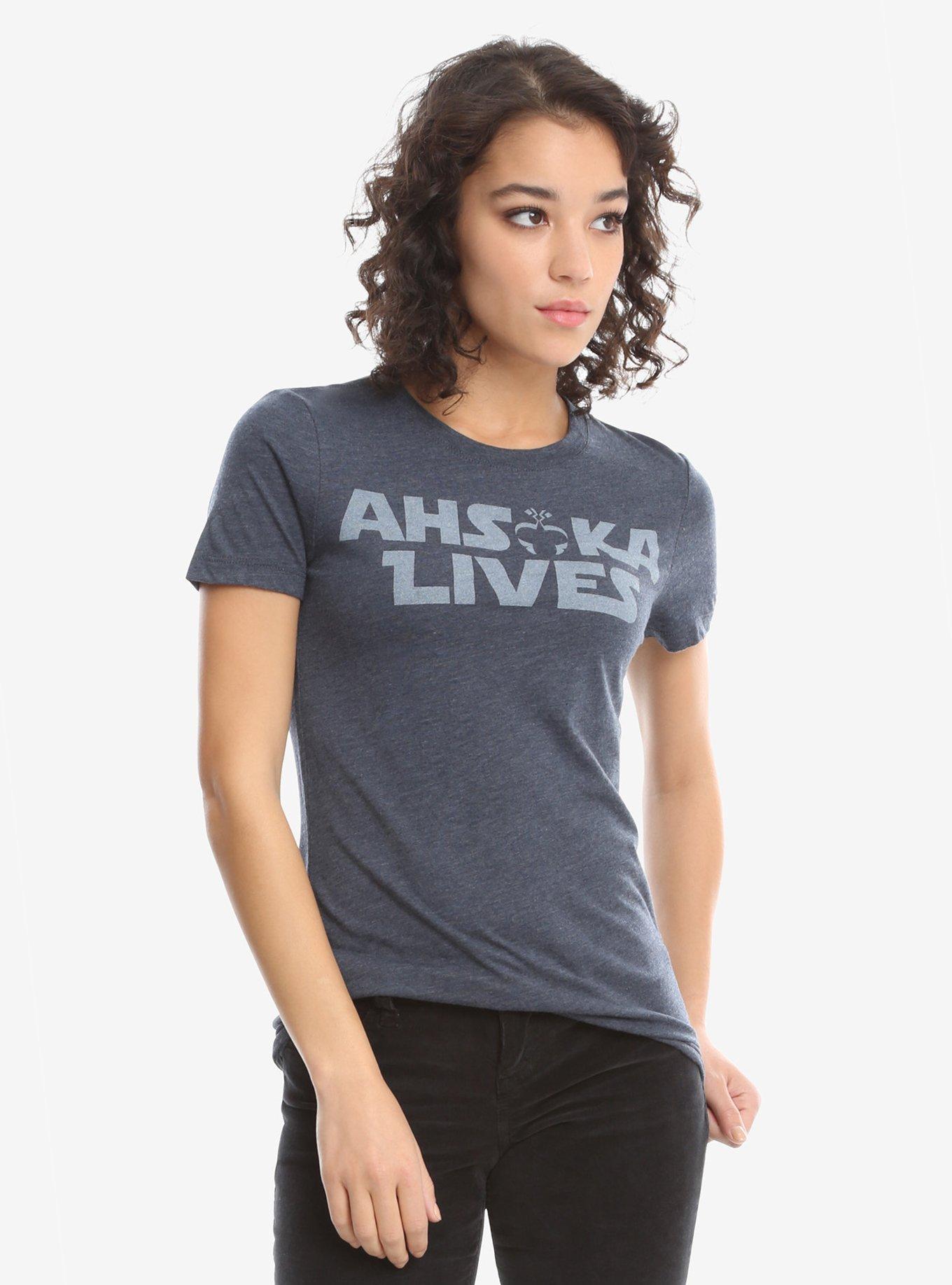 Star Wars: The Clone Wars Ahsoka Lives T-Shirt, NAVY, hi-res