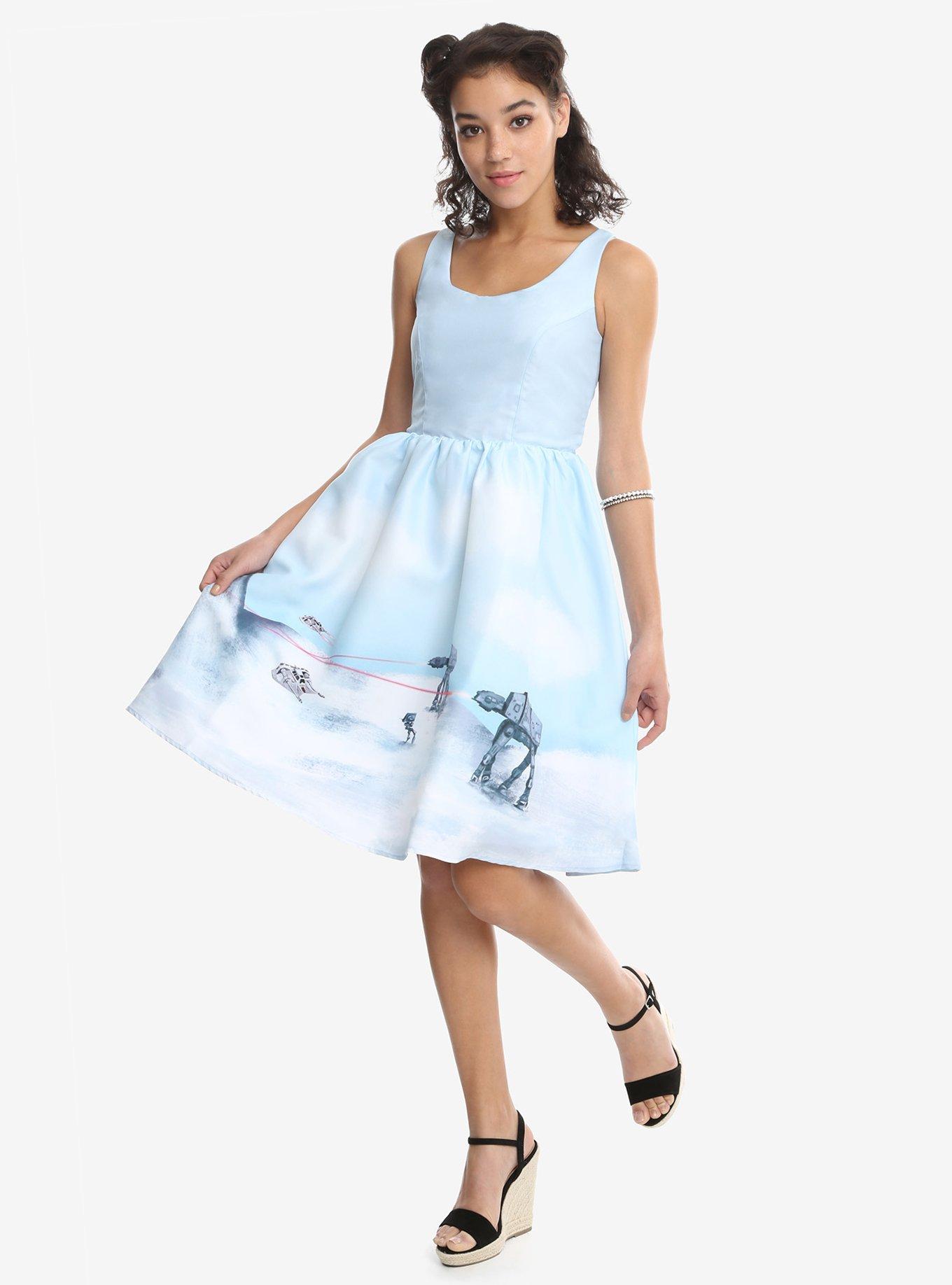 Star Wars Hoth Pinup Dress C, LIGHT BLUE, hi-res