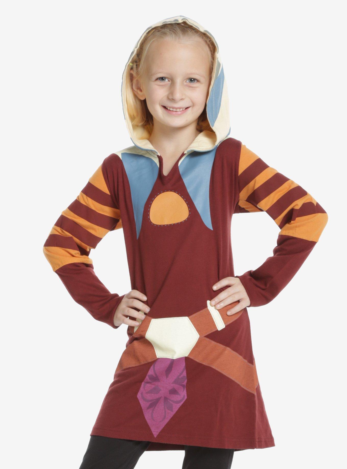 Star Wars: The Clone Wars Ahsoka Youth Costume Tunic, WHITE, hi-res
