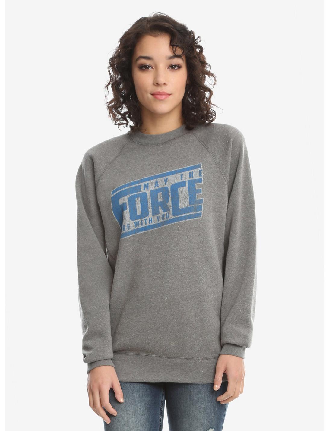 Star Wars May The Force Sweatshirt, HEATHER GREY, hi-res