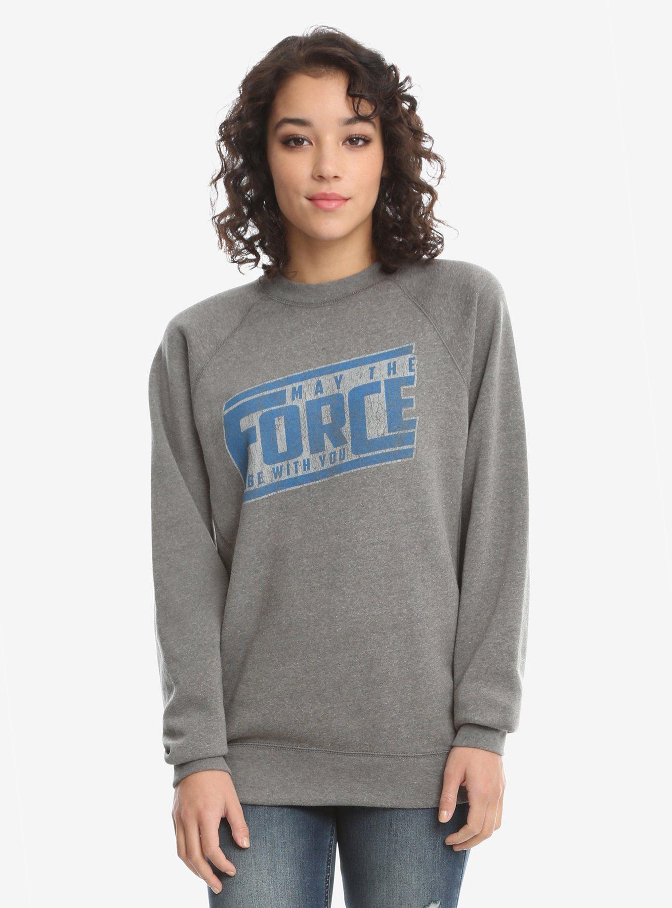 Star Wars May The Force Sweatshirt, HEATHER GREY, hi-res