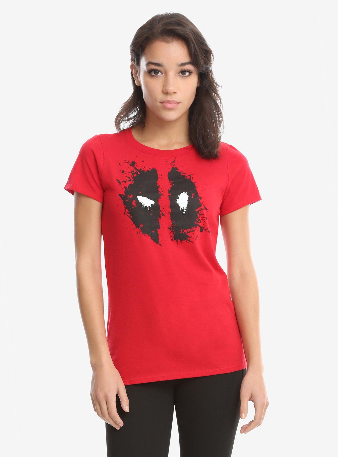 Marvel Deadpool Grunge T-Shirt, RED, hi-res