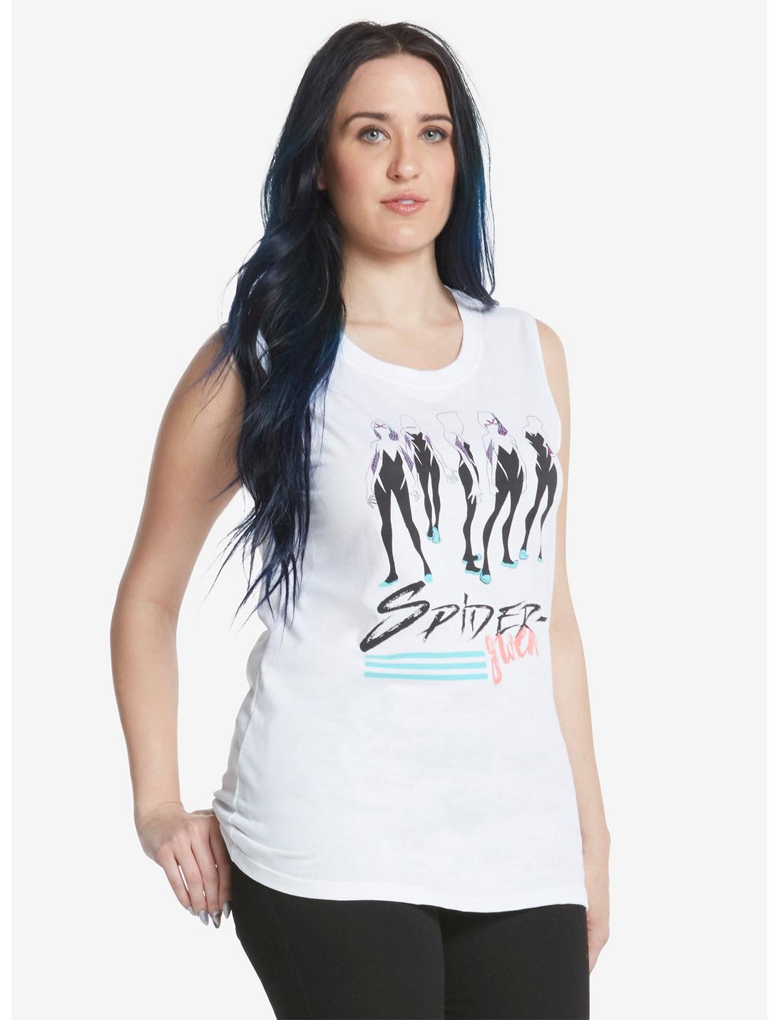 Marvel Spider-Gwen Muscle Tank Top, WHITE, hi-res