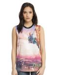 The Legend Of Zelda: Breath Of The Wild Sublimated Girls Muscle Top, BLACK, hi-res