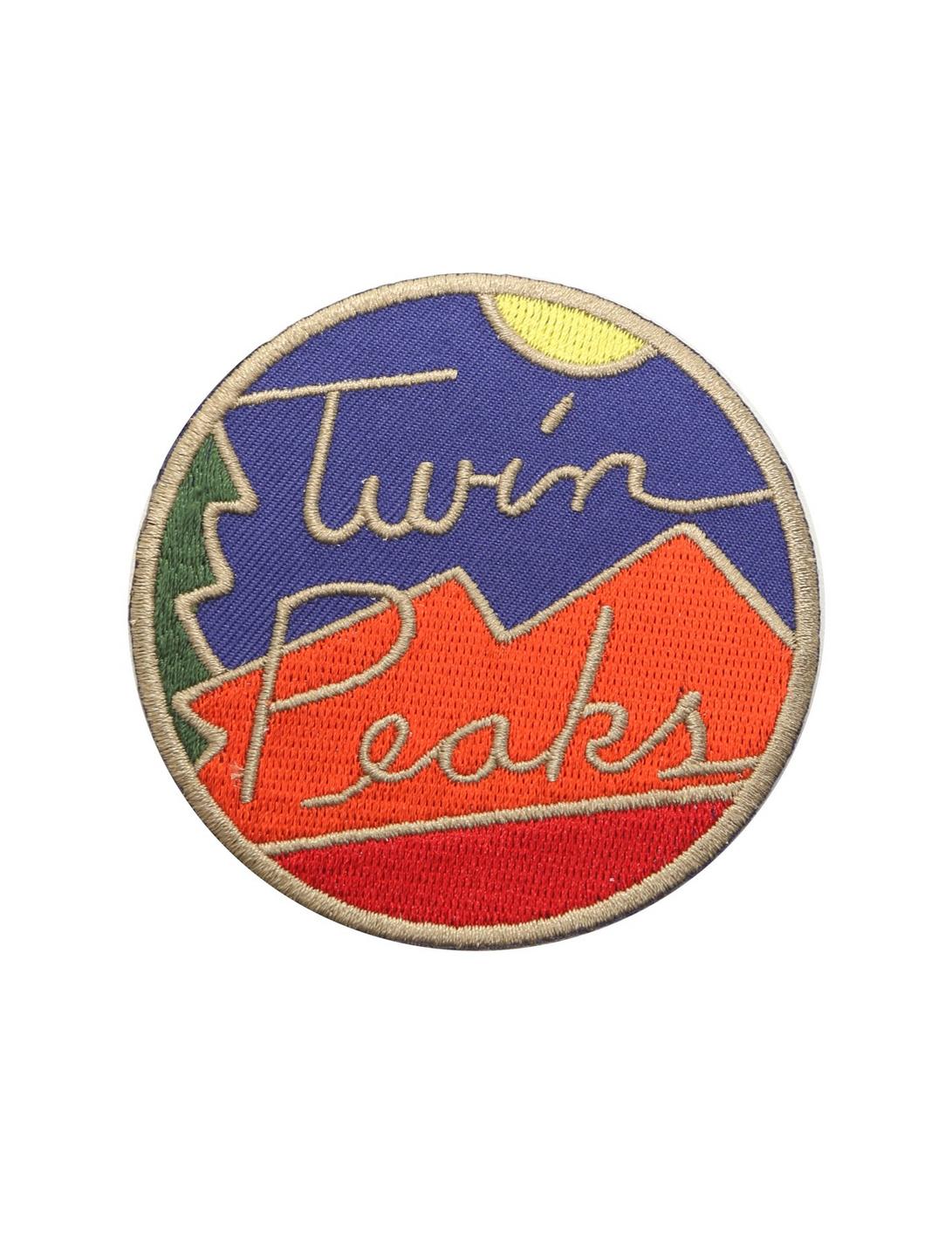 Twin Peaks Landscape Iron-On Patch, , hi-res