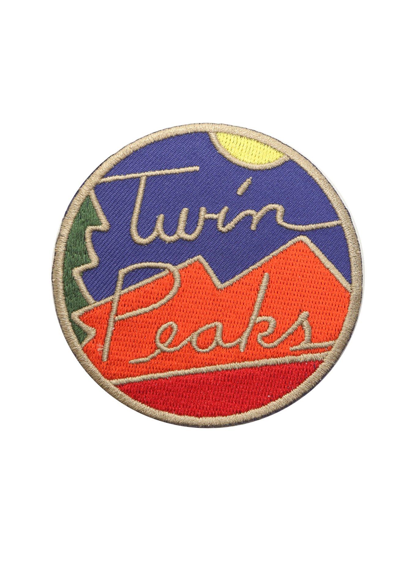 Twin Peaks Landscape Iron-On Patch, , hi-res