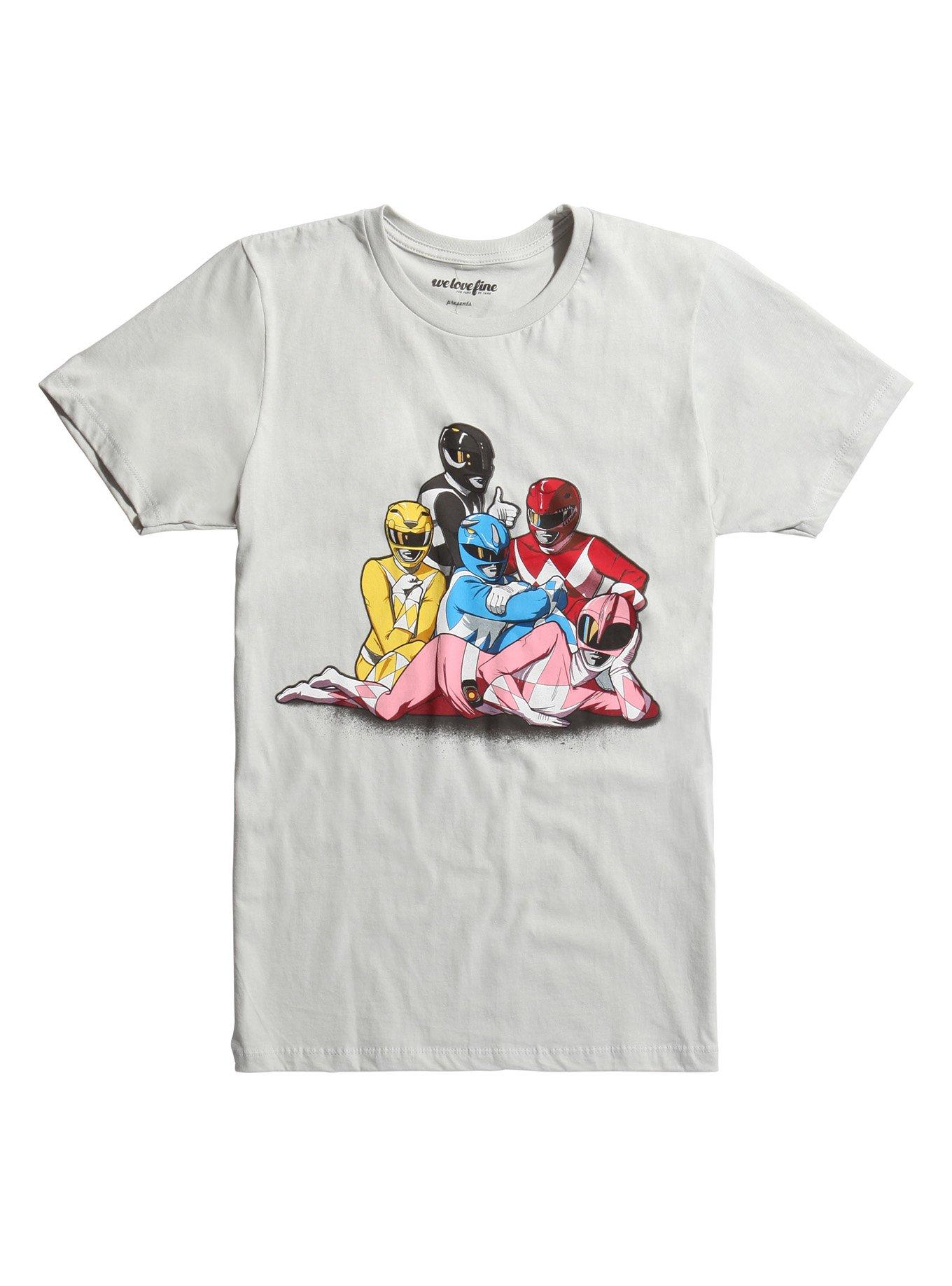 Mighty Morphin Power Rangers Retro Club T-Shirt, GREY, hi-res