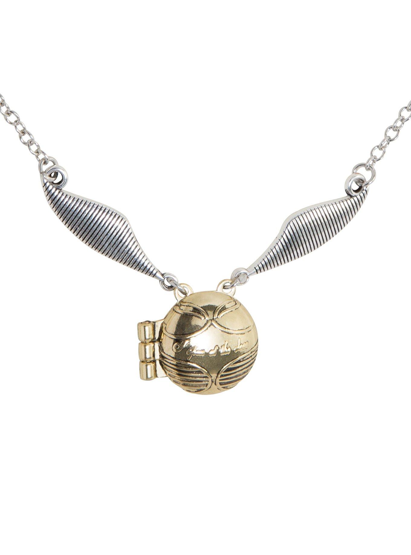 Harry Potter Golden Snitch Locket Necklace, , hi-res