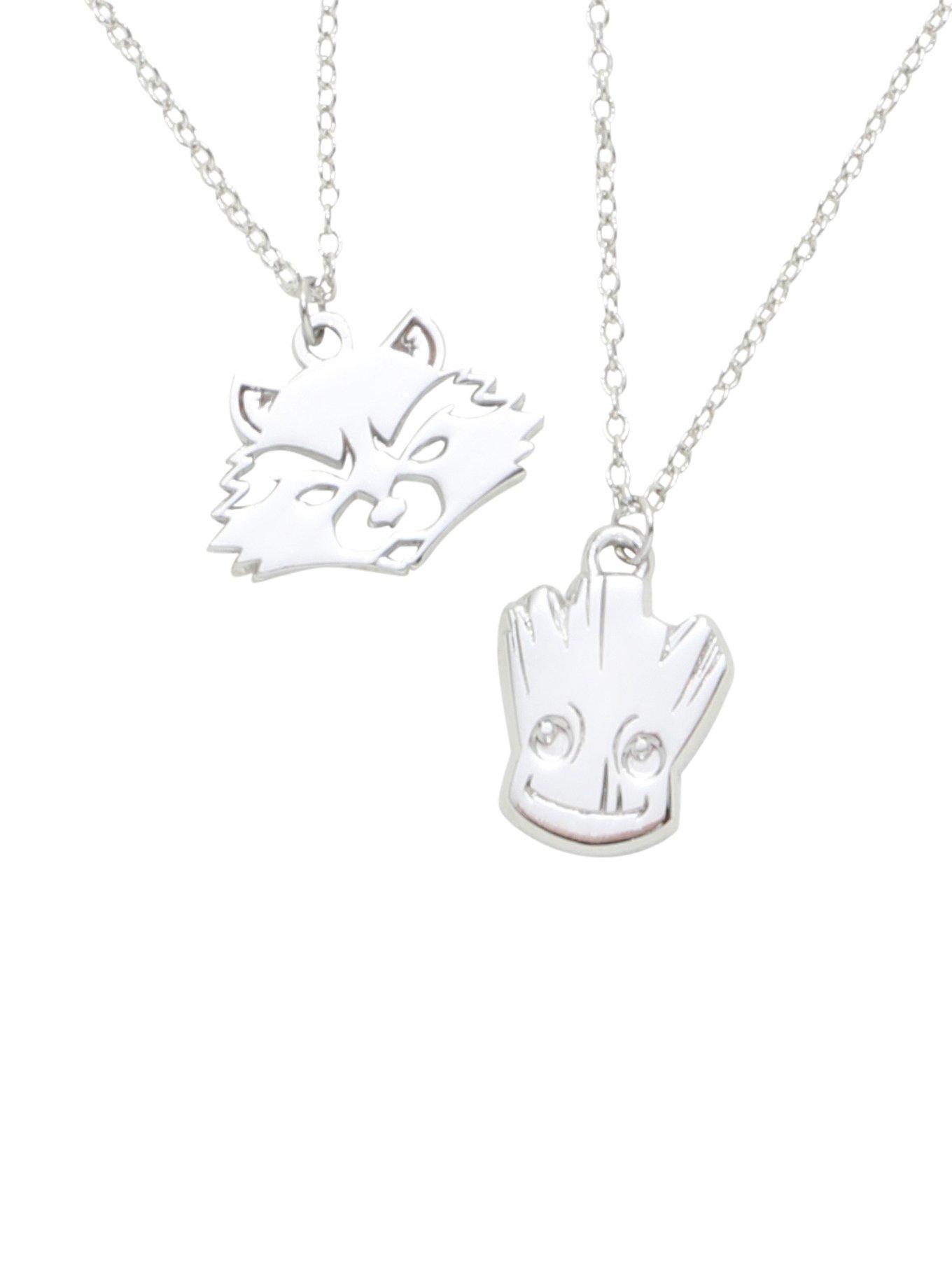 Marvel Guardians Of The Galaxy Vol. 2 Rocket And Groot Best Friend Necklace Set, , hi-res