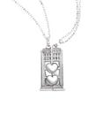 Doctor Who TARDIS Hearts Best Friend Necklace Set, , hi-res
