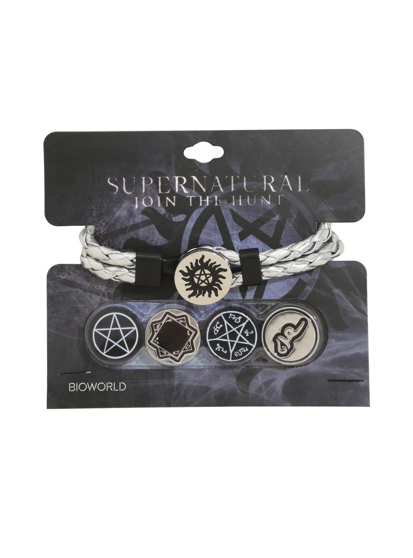 Supernatural Interchanging Charm Braided Bracelet, , hi-res