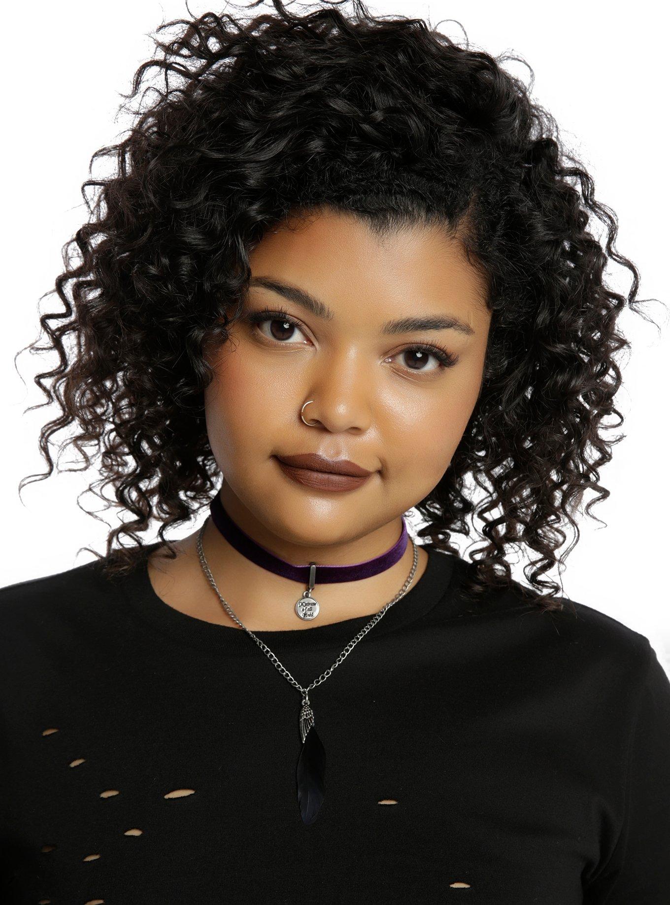 Disney Maleficent Velvet Layered Choker Necklace, , hi-res