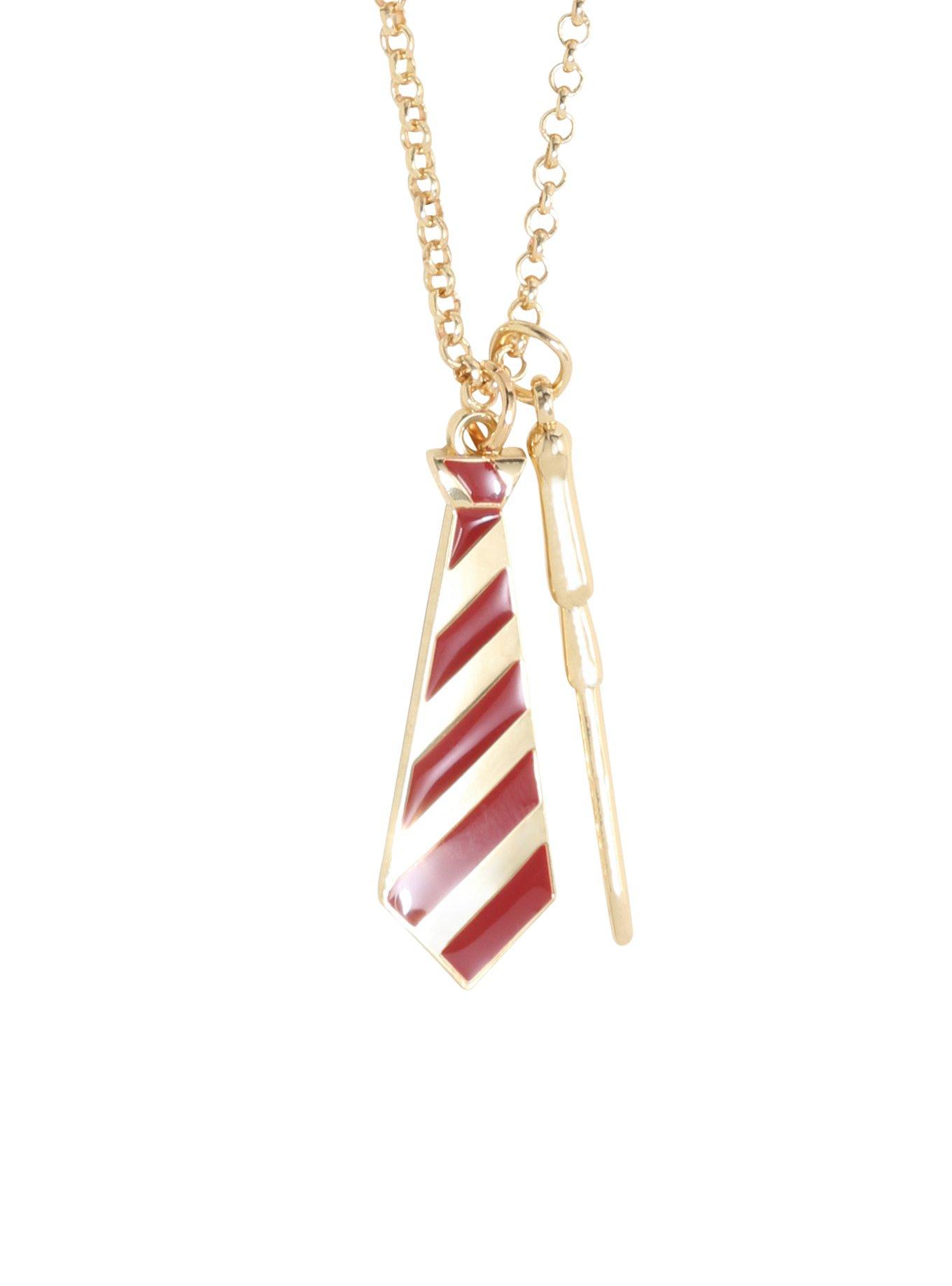 Harry Potter Gryffindor Tie Necklace, , hi-res