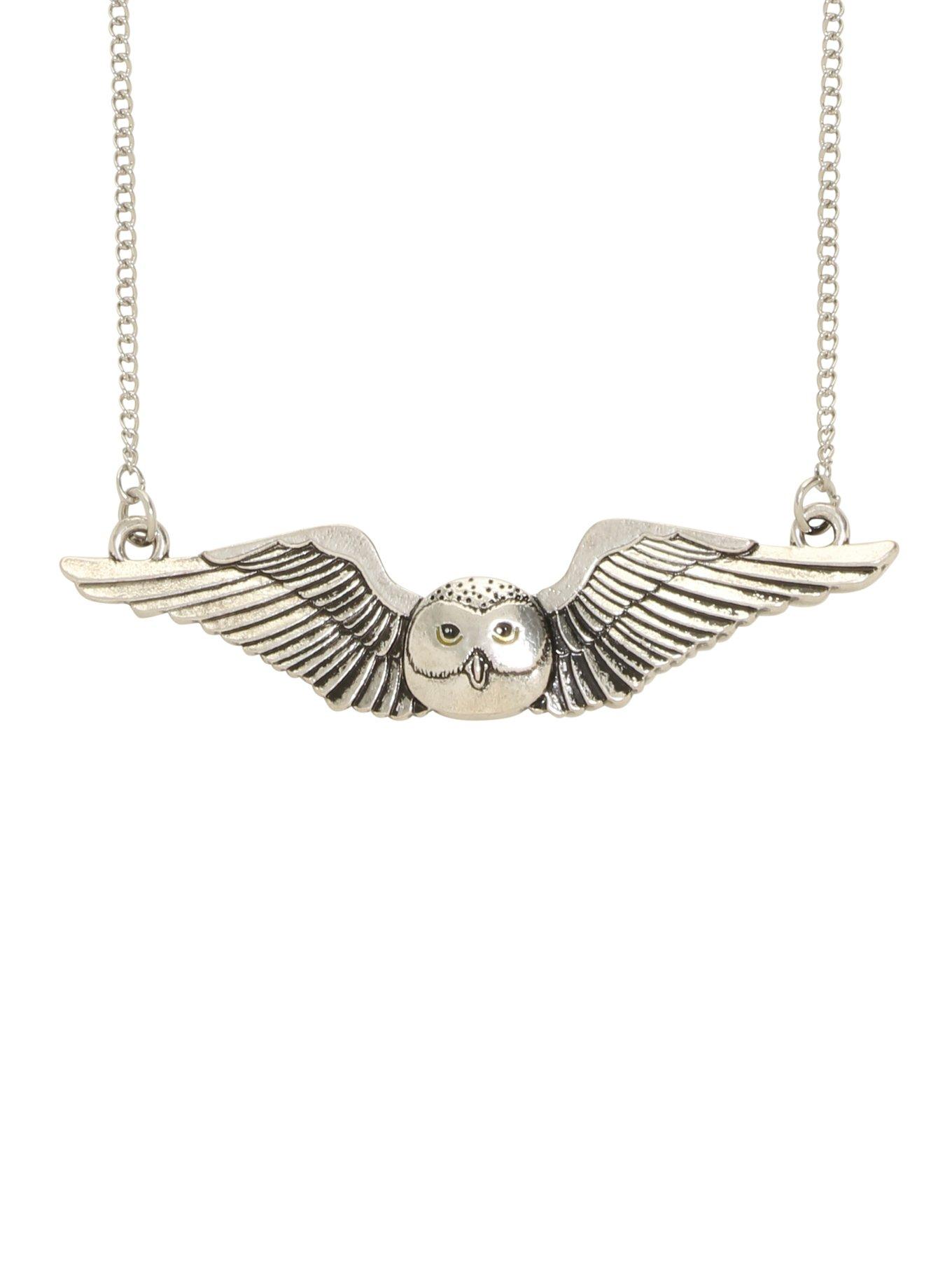 Harry Potter Hedwig Flight Necklace Hot Topic