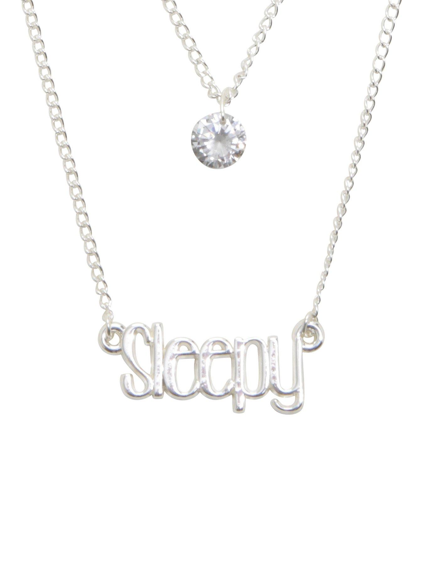 Disney Snow White Sleepy Layered Necklace Set, , hi-res