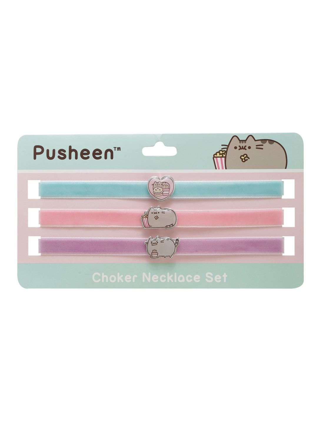 Pusheen Snack Pastel Velvet Choker Set, , hi-res