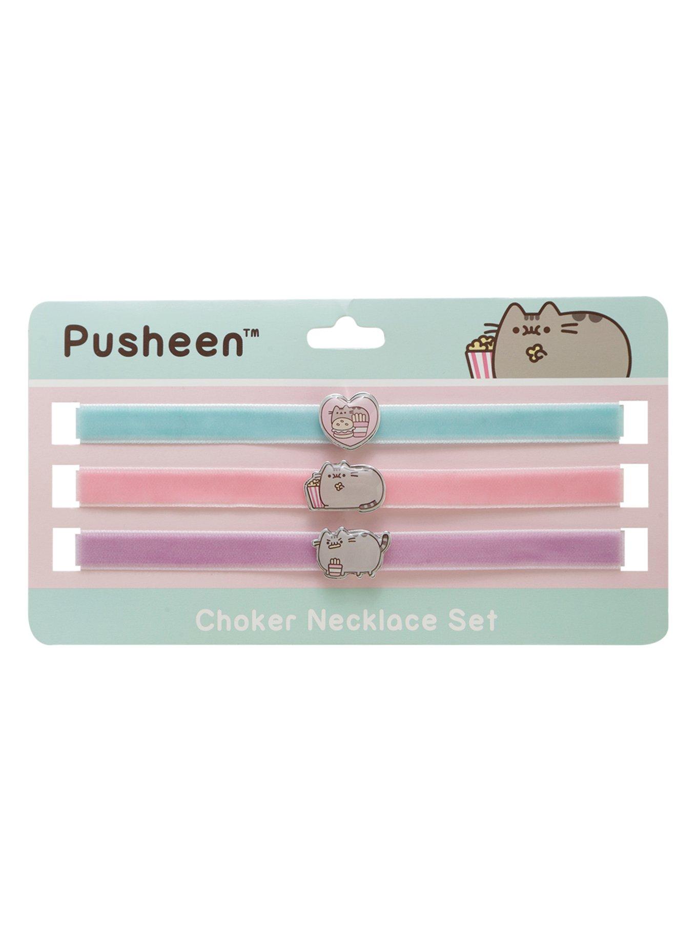 Pusheen Snack Pastel Velvet Choker Set, , hi-res