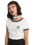 Nintendo Mario Yoshi Girls Ringer T-Shirt, WHITE, hi-res